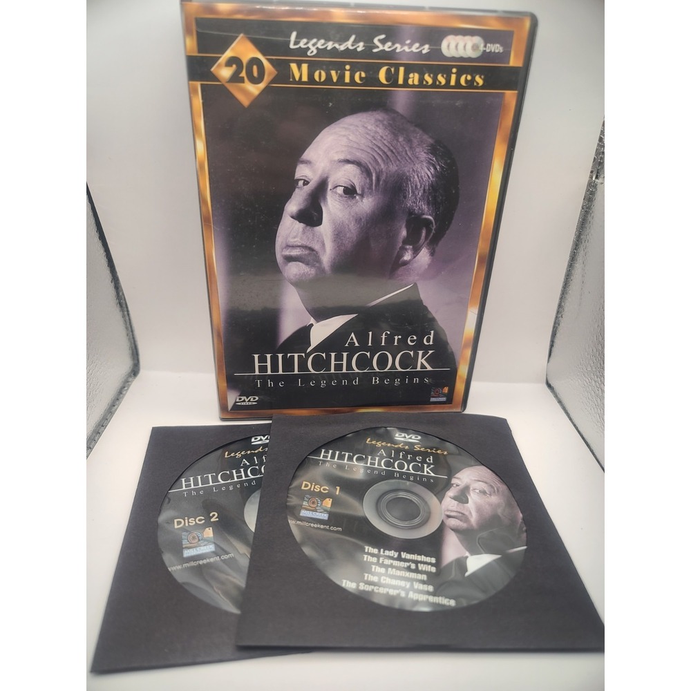 Alfred Hitchcock The Legend Begins DVD 4 Disc Set 20 Classic Movies Mystery New